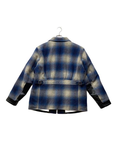 SUBCIETY（サブサエティ）SUBCIETY (サブサエティ) OMBRE CHECK WOOLSPORT JACKET ブルー サイズ:3の古着・服飾アイテム