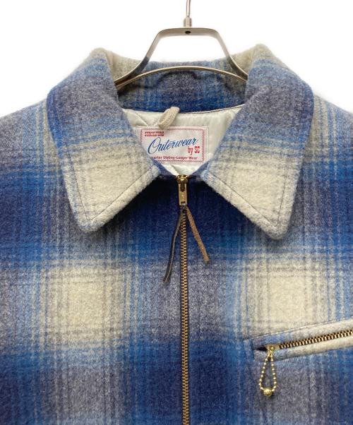 SUBCIETY（サブサエティ）SUBCIETY (サブサエティ) OMBRE CHECK WOOLSPORT JACKET ブルー サイズ:3の古着・服飾アイテム