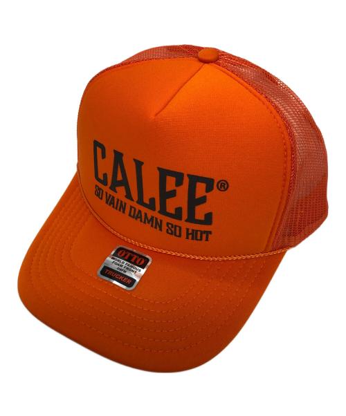 otto（オットー）otto (オットー) CALEE (キャリー) トラッカーキャップ オレンジの古着・服飾アイテム
