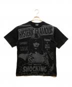 Hysteric Glamourヒステリックグラマー）の古着「ガールプリントTシャツ」｜ブラック