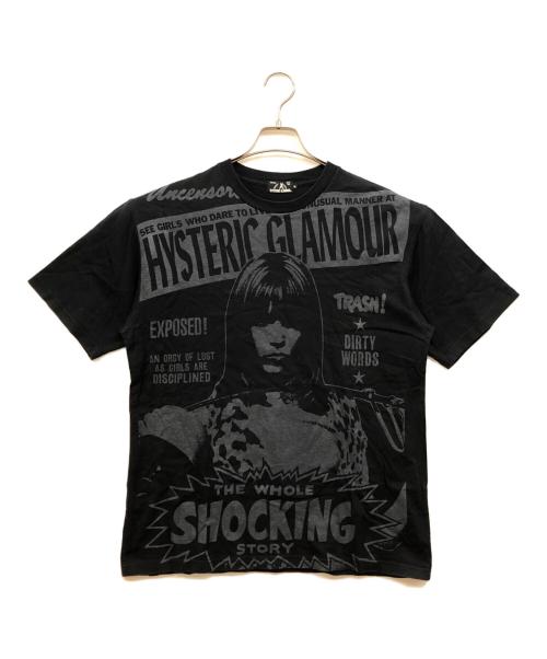 Hysteric Glamour（ヒステリックグラマー）Hysteric Glamour (ヒステリックグラマー) ガールプリントTシャツ ブラック サイズ:Mの古着・服飾アイテム