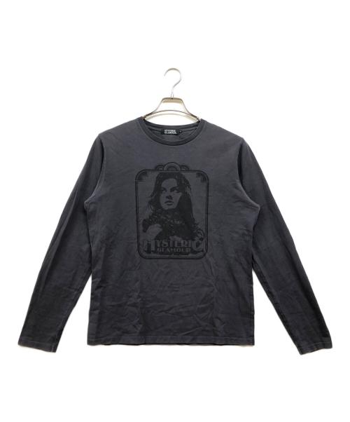 Hysteric Glamour（ヒステリックグラマー）Hysteric Glamour (ヒステリックグラマー) ロングスリーブカットソー グレー サイズ:Lの古着・服飾アイテム