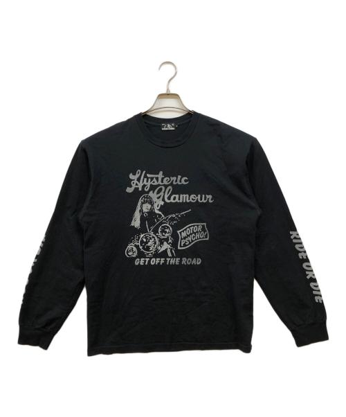 Hysteric Glamour（ヒステリックグラマー）Hysteric Glamour (ヒステリックグラマー) ロングスリーブカットソー ブラック サイズ:Mの古着・服飾アイテム