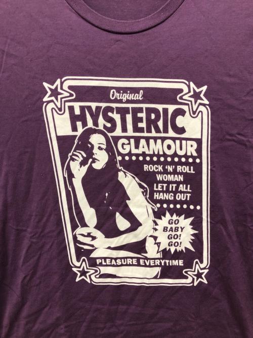 Hysteric Glamour（ヒステリックグラマー）Hysteric Glamour (ヒステリックグラマー) ロングスリーブカットソー パープル サイズ:Lの古着・服飾アイテム