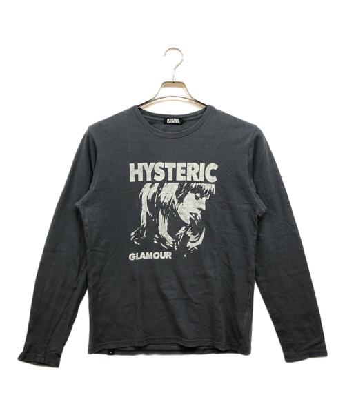 Hysteric Glamour（ヒステリックグラマー）Hysteric Glamour (ヒステリックグラマー) ロングスリーブカットソー グレー サイズ:Lの古着・服飾アイテム