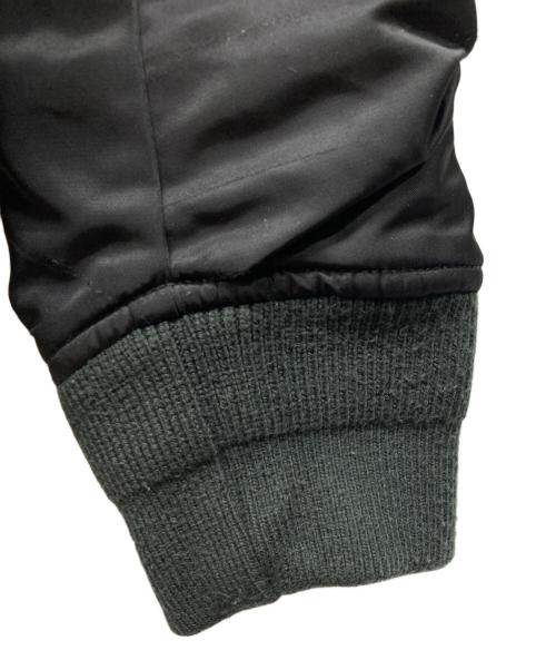 DIESEL（ディーゼル）DIESEL (ディーゼル) ダメージデザインロゴプリントMA-1ジャケット ブラック サイズ:XSの古着・服飾アイテム