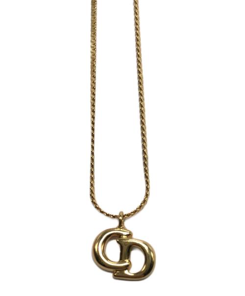 Christian Dior（クリスチャン ディオール）Christian Dior (クリスチャン ディオール) CDロゴネックレス ゴールドの古着・服飾アイテム