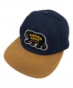 HUMAN MADEヒューマンメイド）の古着「bear logo cap」｜ネイビー