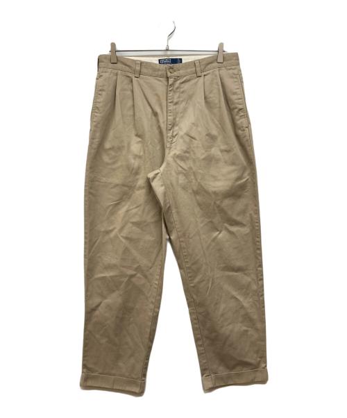 POLO RALPH LAUREN（ポロ・ラルフローレン）POLO RALPH LAUREN (ポロ・ラルフローレン) HAMMOND PANT ポロチノ ベージュ サイズ:34×30の古着・服飾アイテム