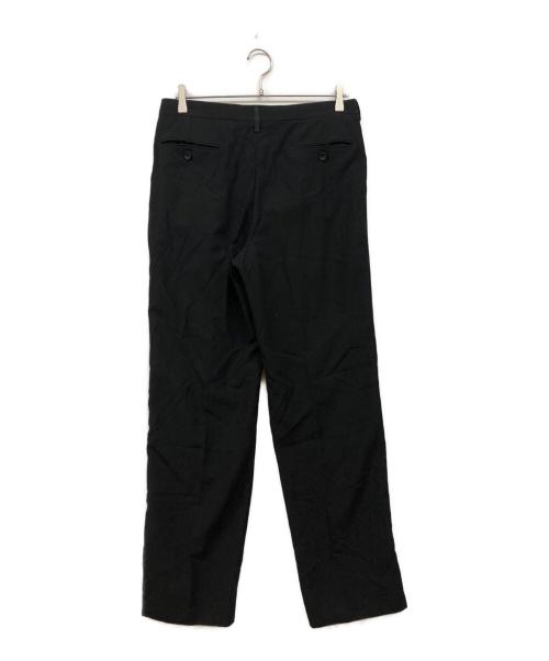 ARMANI（アルマーニ）ARMANI (アルマーニ) サイドラインスラックス ブラック サイズ:48の古着・服飾アイテム