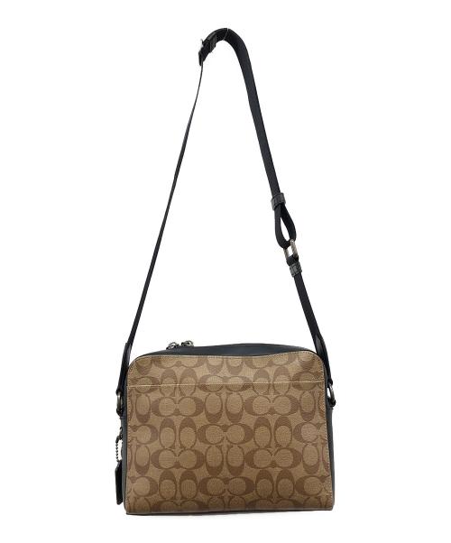 COACH（コーチ）COACH (コーチ) ショルダーバッグ ブラック×ベージュの古着・服飾アイテム