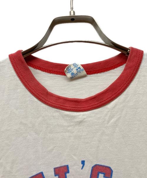 Champion（チャンピオン）Champion (チャンピオン) ヴィンテージリンガーTシャツ ホワイト×レッド サイズ:Mの古着・服飾アイテム