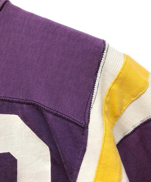 Champion（チャンピオン）Champion (チャンピオン) フットボールTシャツ パープル サイズ:不明（実寸サイズをご確認ください）の古着・服飾アイテム