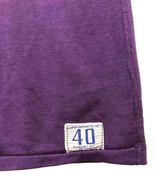 Champion（チャンピオン）Champion (チャンピオン) フットボールTシャツ パープル サイズ:不明（実寸サイズをご確認ください）の古着・服飾アイテム
