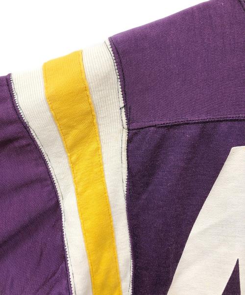 Champion（チャンピオン）Champion (チャンピオン) フットボールTシャツ パープル サイズ:不明（実寸サイズをご確認ください）の古着・服飾アイテム