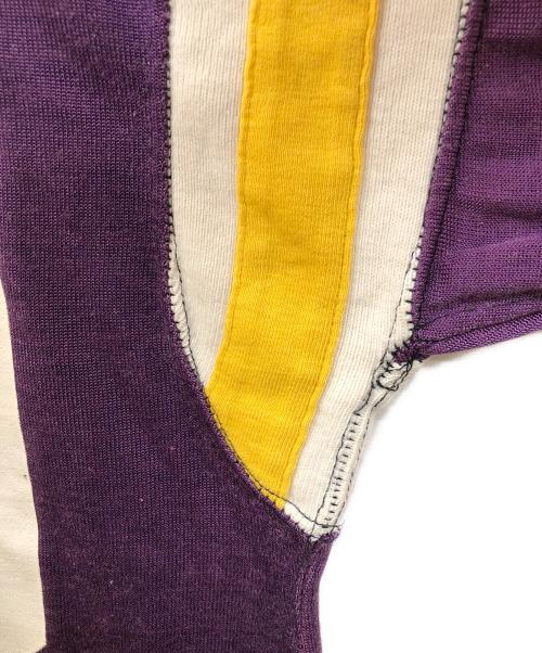 Champion（チャンピオン）Champion (チャンピオン) フットボールTシャツ パープル サイズ:不明（実寸サイズをご確認ください）の古着・服飾アイテム