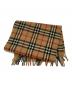 Burberry's (バーバリーズ) ノヴァチェック カシミヤマフラー ブラウン：5000円