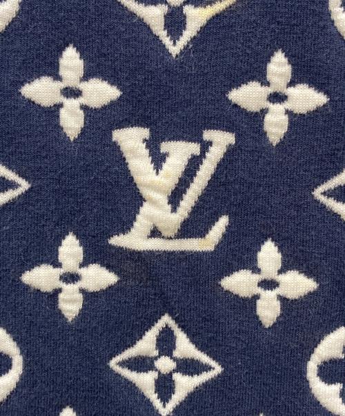 LOUIS VUITTON（ルイ ヴィトン）LOUIS VUITTON (ルイ ヴィトン) フルモノグラムジャガードクルーネックスウェット ネイビー サイズ:Ｓの古着・服飾アイテム