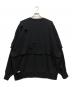 seesew (シーソー) ダメージスウェット ブラック サイズ:L：6000円