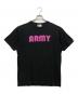 A BATHING APE（アベイシングエイプ）の古着「ARMY プリントtシャツ」｜ブラック