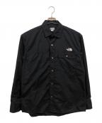 THE NORTH FACEザ ノース フェイス）の古着「L/S Nuptse Shirt」｜ブラック