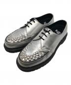 Dr.Martens×SUPREMEドクターマーチン×シュプリーム）の古着「Ramsey Creeper レザー シューズ」｜シルバー