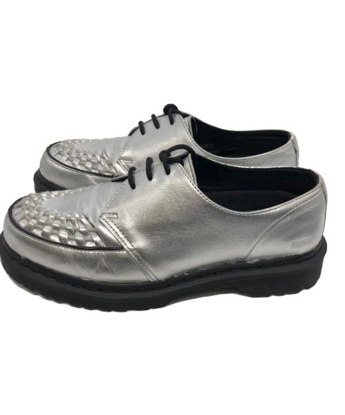Dr.Martens（ドクターマーチン）Dr.Martens (ドクターマーチン) Supreme (シュプリーム) Ramsey Creeper レザー シューズ シルバー サイズ:UK8の古着・服飾アイテム