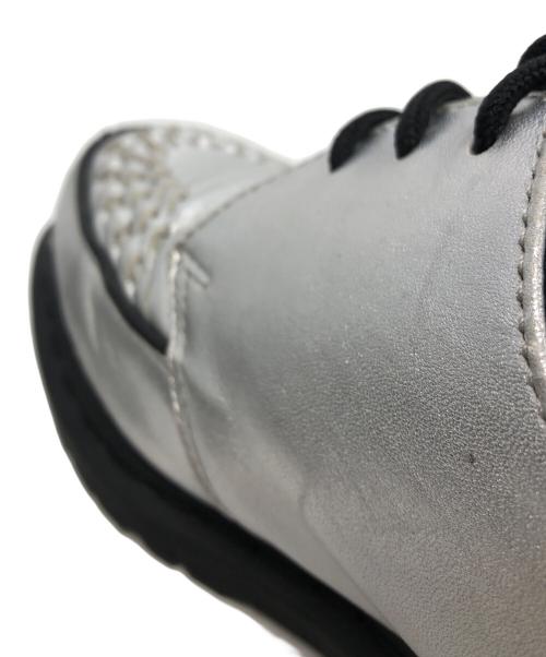 Dr.Martens（ドクターマーチン）Dr.Martens (ドクターマーチン) Supreme (シュプリーム) Ramsey Creeper レザー シューズ シルバー サイズ:UK8の古着・服飾アイテム