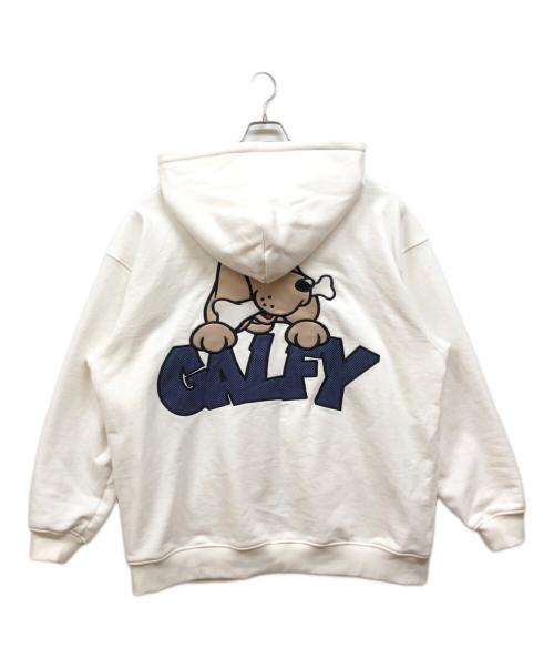 GALFY（ガルフィー）GALFY (ガルフィー) ばーばの切り貼りリメイクパーカー(MENS) ネイビー×ホワイト サイズ:XLの古着・服飾アイテム