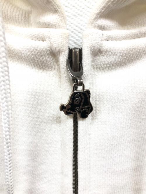GALFY（ガルフィー）GALFY (ガルフィー) ばーばの切り貼りリメイクパーカー(MENS) ネイビー×ホワイト サイズ:XLの古着・服飾アイテム