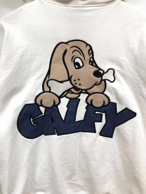 GALFY（ガルフィー）GALFY (ガルフィー) ばーばの切り貼りリメイクパーカー(MENS) ネイビー×ホワイト サイズ:XLの古着・服飾アイテム