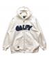GALFY（ガルフィー）の古着「ばーばの切り貼りリメイクパーカー(MENS)」｜ネイビー×ホワイト