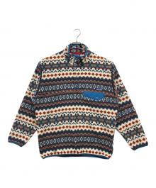 Patagonia（パタゴニア）の古着「ネイティブ柄シンチラスナップT」｜ブルー×ブラウン