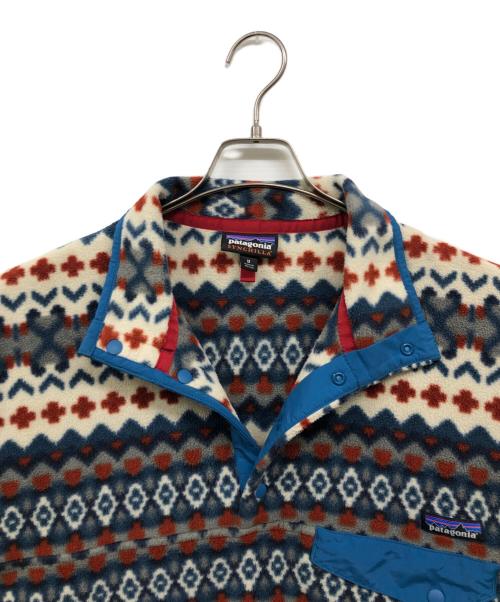 Patagonia（パタゴニア）Patagonia (パタゴニア) ネイティブ柄シンチラスナップT ブルー×ブラウン サイズ:Mの古着・服飾アイテム