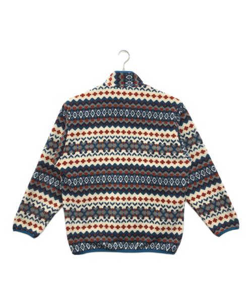 Patagonia（パタゴニア）Patagonia (パタゴニア) ネイティブ柄シンチラスナップT ブルー×ブラウン サイズ:Mの古着・服飾アイテム