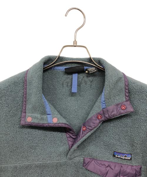 Patagonia（パタゴニア）Patagonia (パタゴニア) シンチラスナップT グレー×パープル サイズ:Sの古着・服飾アイテム