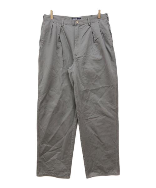 POLO RALPH LAUREN（ポロ・ラルフローレン）POLO RALPH LAUREN (ポロ・ラルフローレン) 2タックチノパンツ グレー サイズ:35の古着・服飾アイテム