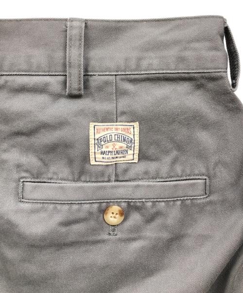 POLO RALPH LAUREN（ポロ・ラルフローレン）POLO RALPH LAUREN (ポロ・ラルフローレン) 2タックチノパンツ グレー サイズ:35の古着・服飾アイテム