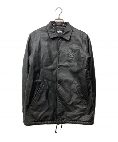 中古・古着通販】stussy (ステューシー) レザーコーチジャケット
