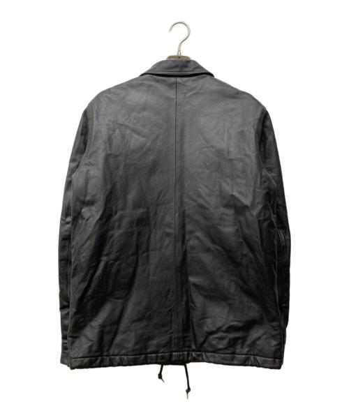 stussy（ステューシー）stussy (ステューシー) レザーコーチジャケット ブラック サイズ:Mの古着・服飾アイテム