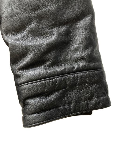 stussy（ステューシー）stussy (ステューシー) レザーコーチジャケット ブラック サイズ:Mの古着・服飾アイテム