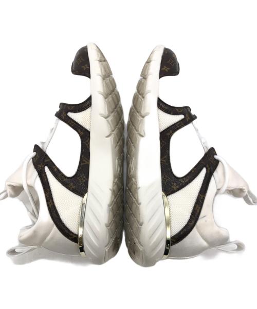 LOUIS VUITTON（ルイ ヴィトン）LOUIS VUITTON (ルイ ヴィトン) アフターゲームラインスニーカー ブラウン×ホワイト サイズ:SIZE 37 1/2の古着・服飾アイテム