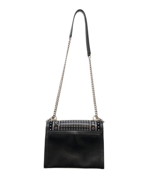 MICHAEL KORS（マイケル・コース）MICHAEL KORS (マイケル・コース) フラップショルダーバッグ ブラックの古着・服飾アイテム