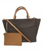 MICHAEL KORSマイケル・コース）の古着「モノグラムトートバッグ」｜ブラウン