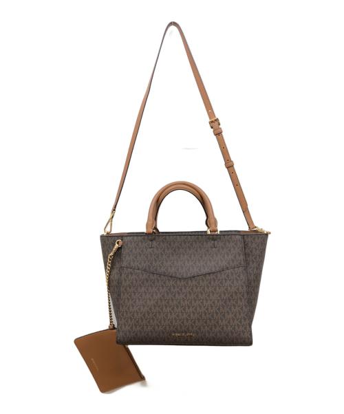 MICHAEL KORS（マイケル・コース）MICHAEL KORS (マイケル・コース) モノグラムトートバッグ ブラウンの古着・服飾アイテム