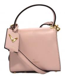 VALENTINO（ヴァレンティノ）の古着「2WAYミニショルダーバッグ」｜ピンク