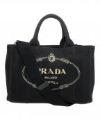 PRADAプラダ）の古着「2WAYカナパSハンドバッグ」｜ブラック