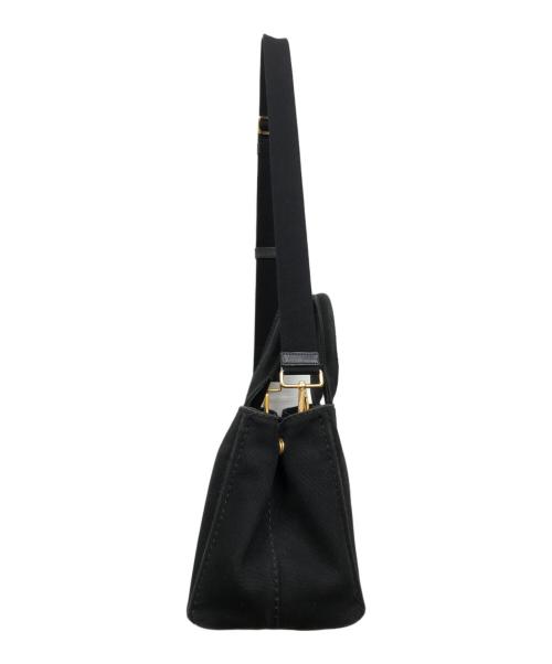 PRADA（プラダ）PRADA (プラダ) 2WAYカナパSハンドバッグ ブラックの古着・服飾アイテム