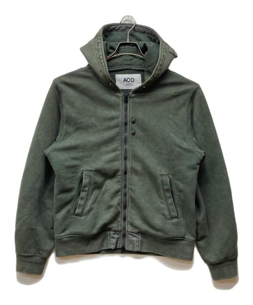 AVIREX（アヴィレックス）AVIREX (アヴィレックス) ジップパーカー ダストデビル スウェット グリーン サイズ:Mの古着・服飾アイテム