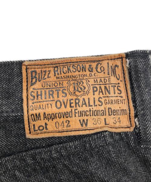 BUZZ RICKSON'S（バズリクソンズ）BUZZ RICKSON'S (バズリクソンズ) WORLD WAR Ⅱ BLACK DENIM ブラック サイズ:36×34の古着・服飾アイテム